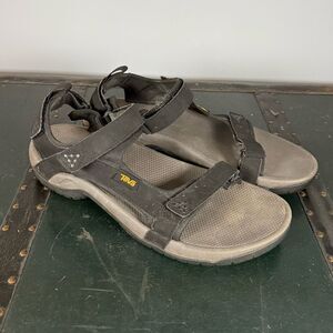 Teva Meacham Men’s Black Open Toe Outdoor Sandals Size12 Style# 1110392